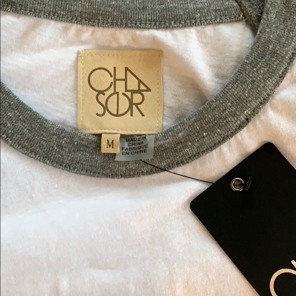 💕HP💕Chaser white baseball raglan tee - Picture 9 of 9